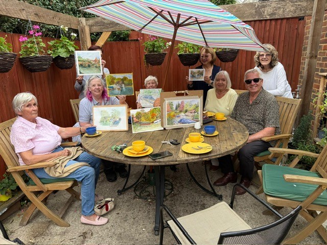 Sunday Painting at Freebody’s Boatyard, Hurley